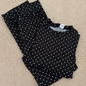 Amazon Essentials Black and White Polka Dot Sleepwear